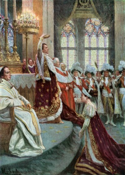 The Coronation in Notre Dame by Felicien baron de Myrbach Rheinfeld