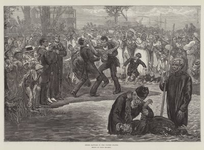Negro Baptism in the United States by Felix (after) Regamey