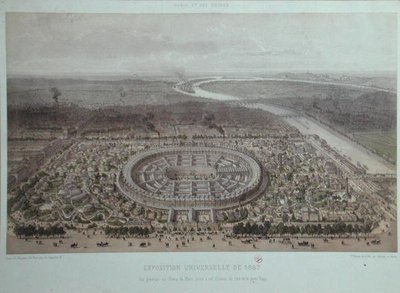 General View of The Universal Exhibition in Paris in 1867, taken from the Rapp Gate by Felix Benoist