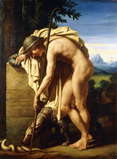 A Shepherd Weeping on a Tomb Erected to a Gnat by Felix Boisselier