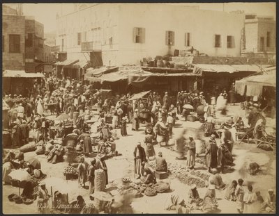 Jaffa Bazaar by Félix Bonfils