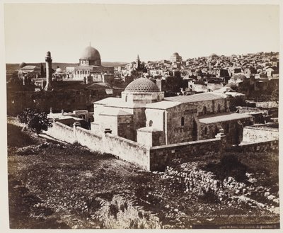 Church of St. Anne, General View of Jerusalem #255 by Félix Bonfils