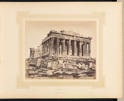 Greece: The Parthenon in Athens by Félix Bonfils