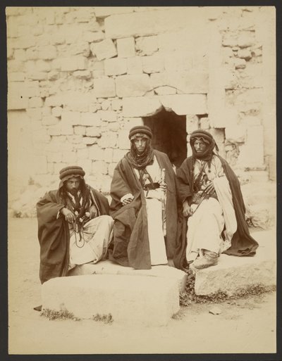Group of Three Bedouin Sheiks by Félix Bonfils