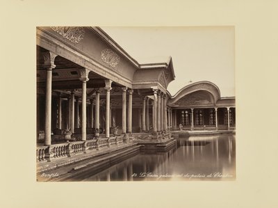 Cairo, Interior Galleries of the Palace of Shubra by Félix Bonfils
