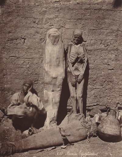 Egyptian Mummies by Félix Bonfils