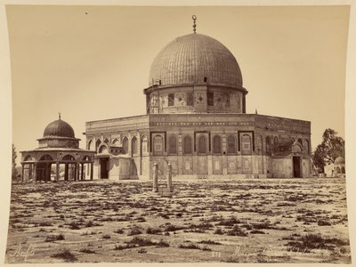 Mosque of Omar and Tribunal of David by Félix Bonfils