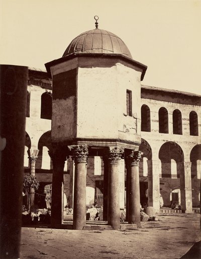 Small Dome of the Great Mosque (Sacred Book) - Damascus by Félix Bonfils
