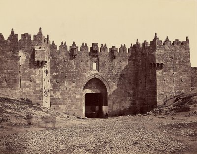 Damascus Gate - Jerusalem by Félix Bonfils