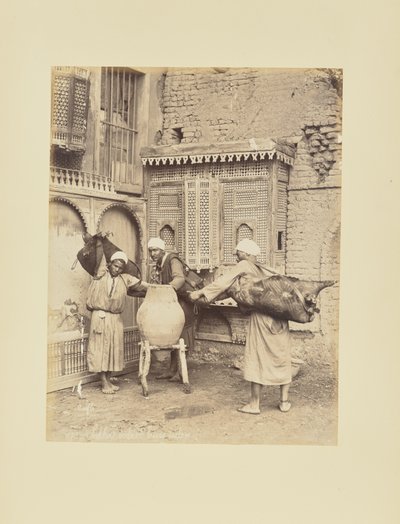 Sakkas Emptying Their Skins by Félix Bonfils