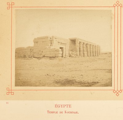 Temple of Kurnah by Félix Bonfils