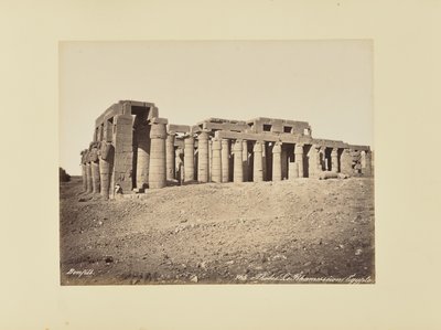Thebes. The Ramesseum (Egypt) by Félix Bonfils