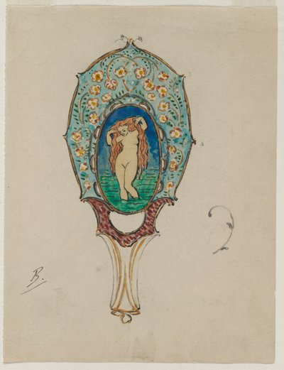 Design for a Hand Mirror by Felix Bracquemond