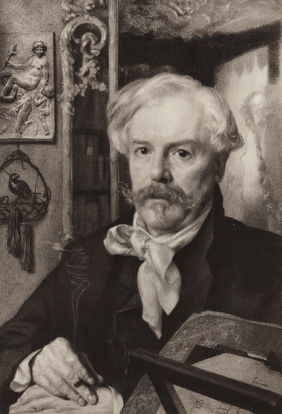 Edmond de Goncourt by Felix Bracquemond