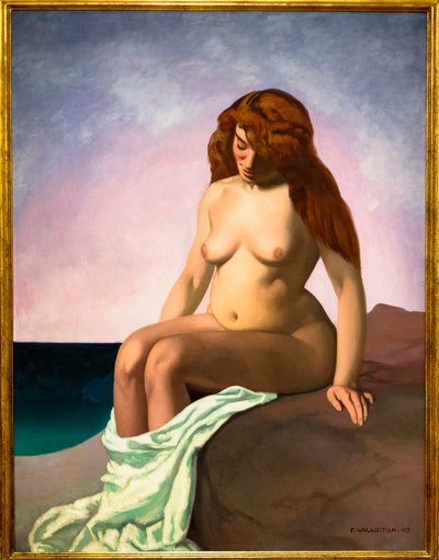 Bather at the Rock by Felix Edouard Vallotton