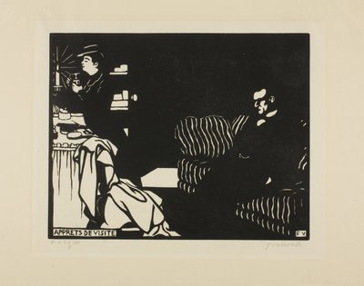 Getting Ready for a Visit, Plate Eight from Intimacies by Felix Edouard Vallotton