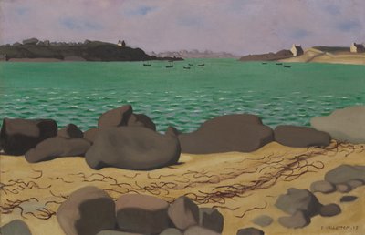 Harbour of Ploumanach by Felix Edouard Vallotton
