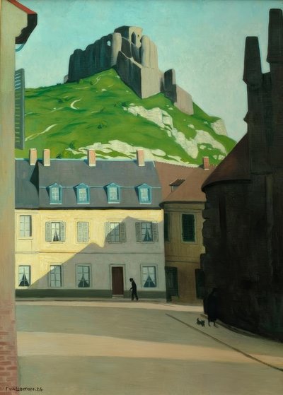 The Chateau Gaillard and the Place des Andelys by Felix Edouard Vallotton