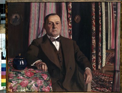 Portrait of the Art Collector Georges Haasen by Felix Edouard Vallotton