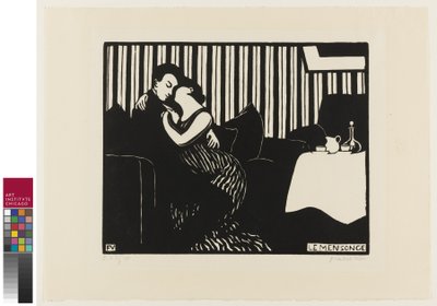 The Lie, Plate One from Intimacies by Felix Edouard Vallotton