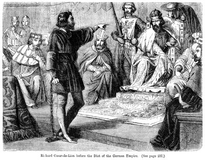King Richard I before the Diet of the German Empire, 19th century by Felix Henri Emmanuel Philippoteaux