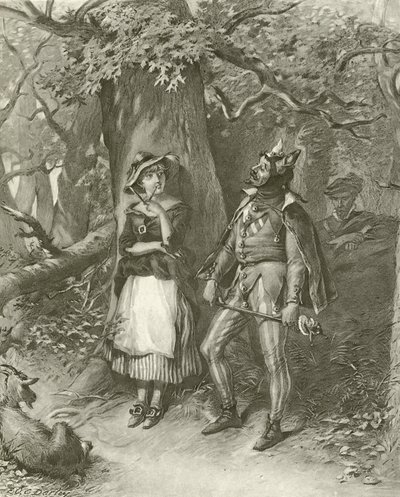 As you like it. Act III, Scene III by Felix Octavius Carr Darley