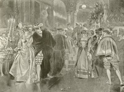 Much Ado about Nothing. Act II, Scene I (engraving) by Felix Octavius Carr Darley