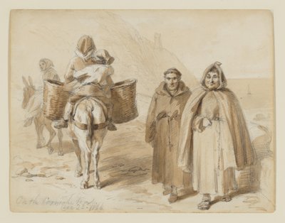 "On the Corniche Road," an Early Idea for "Sketches Abroad with Pen and Pencil" by Felix Octavius Carr Darley