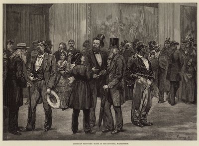 American Sketches, Scene in the Rotunda, Washington by Felix Regamey