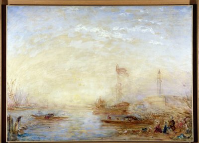 View of Venice and the Bucentaur by Félix Ziem