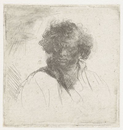 Bust of a Man with a Distorted Face by Ferdinand Bol (possibly)