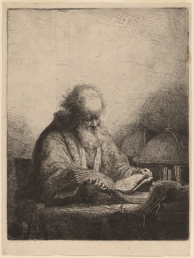 An Old Man Reading by Ferdinand Bol