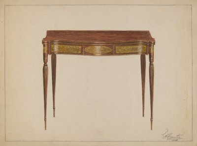 Card Table by Ferdinand Cartier