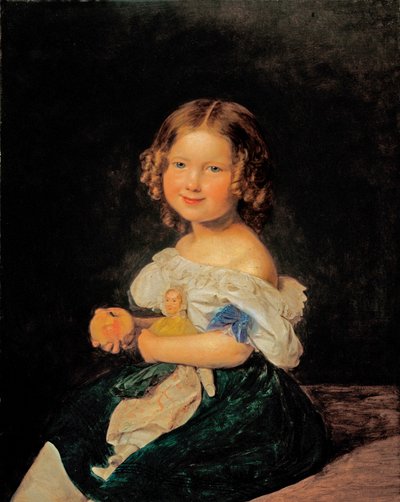 The Daughter of the Werner Couple by Ferdinand Georg Waldmuller