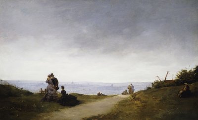 A View of Paris from Montmartre by Ferdinand Heilbuth