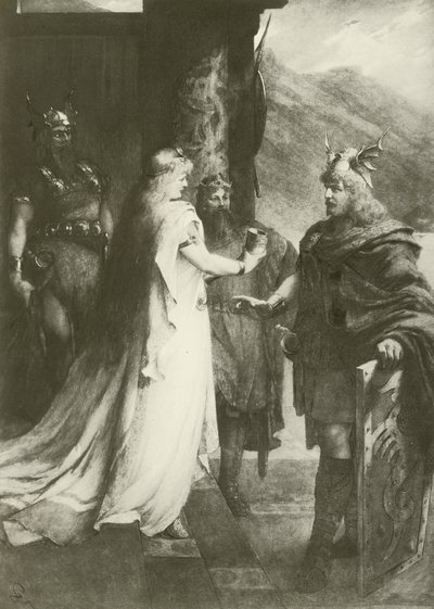 Gotterdammerung, Act I by Ferdinand Leeke