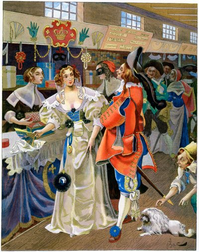Les Galeries de Bois during the reign of Louis XIII by Ferdinand Sigismund Bac