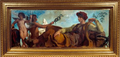 Allegory of the Painting Industry by Eugene Delacroix (1798-1863) by Ferdinand Victor Eugene Delacroix
