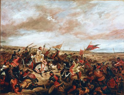 Battle of Poitiers on September 19 by Ferdinand Victor Eugene Delacroix