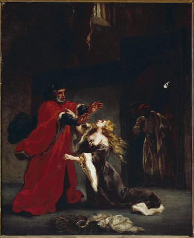 Desdemona Cursed by Her Father by Ferdinand Victor Eugene Delacroix