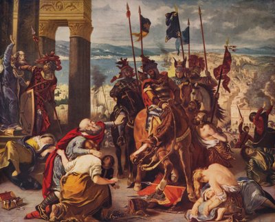 Entry of Crusaders into Constantinople by Ferdinand Victor Eugene Delacroix