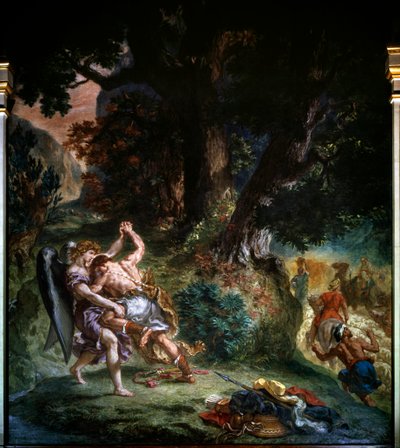 Fight Between Jacob and the Angel (detail) by Ferdinand Victor Eugene Delacroix