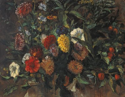 Flower Still Life by Ferdinand Victor Eugene Delacroix