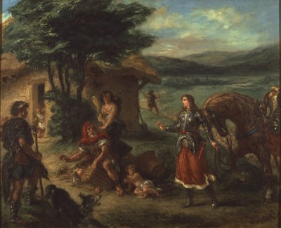 Erminia and the Shepherds by Ferdinand Victor Eugene Delacroix