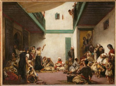 Jewish Wedding in Morocco by Ferdinand Victor Eugene Delacroix