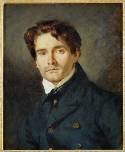 Portrait of Leon Riesener by Ferdinand Victor Eugene Delacroix