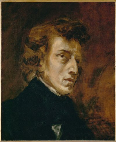 Portrait of Frederic Chopin by Ferdinand Victor Eugene Delacroix