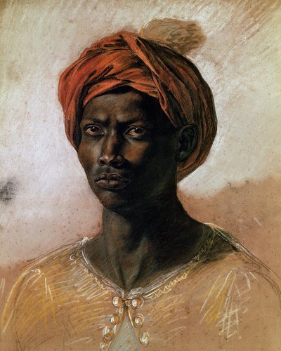 Portrait of a Turk in a Turban, c.1826 by Ferdinand Victor Eugene Delacroix