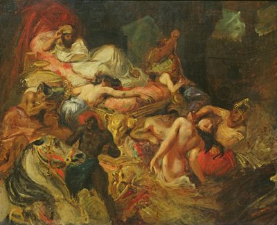 Study for The Death of Sardanapalus by Ferdinand Victor Eugene Delacroix