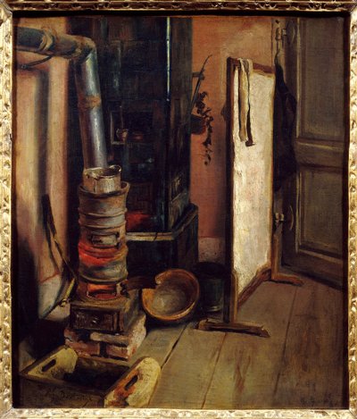 Workshop Corner, the Painting Stove. 19th Century. Paris, Louvre Museum by Ferdinand Victor Eugene Delacroix